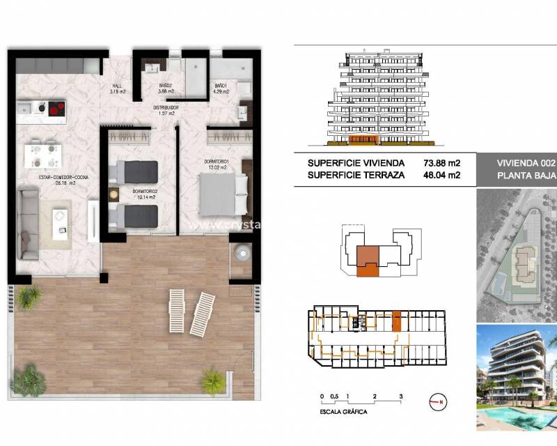 Nieuwbouw - Appartement - Guardamar del Segura - Puerto