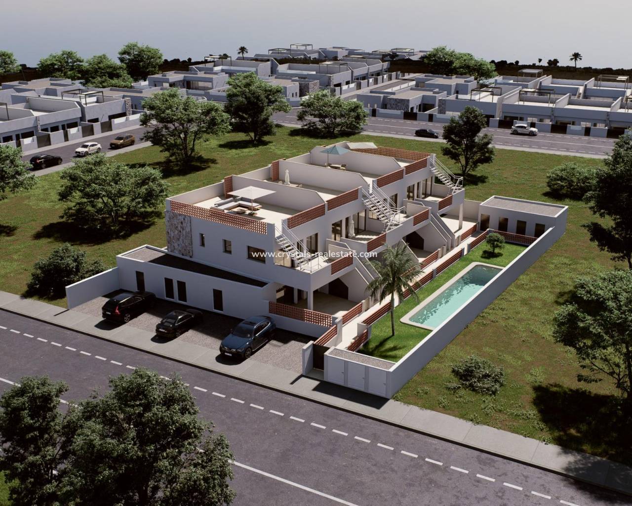 Bungalow - Nieuwbouw - Pilar de la Horadada - Parque del Mediterraneo