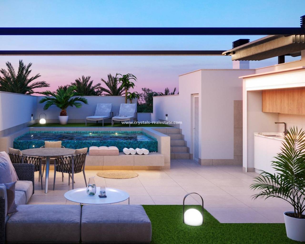 Bungalow - Nueva construcción  - Pilar de la Horadada - parques de Andromeda