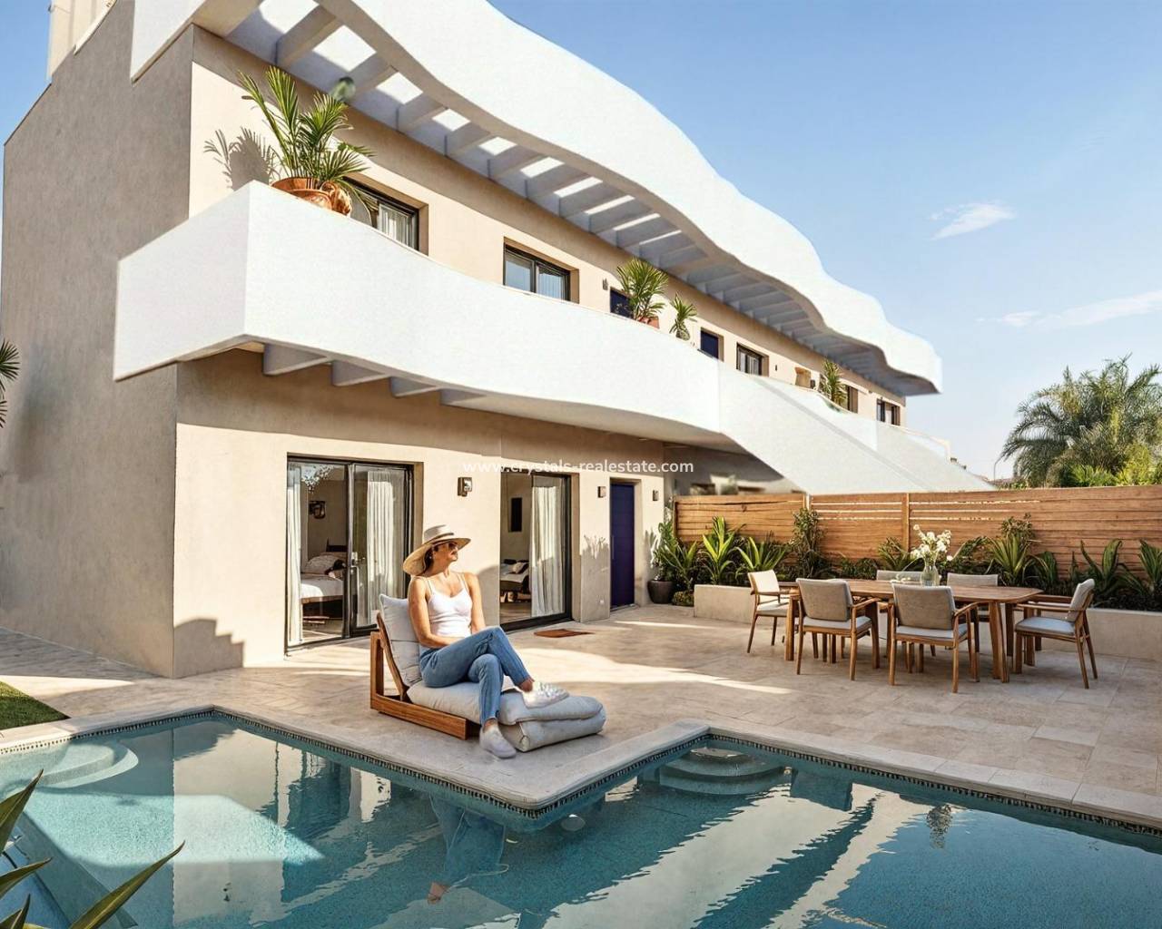 Bungalow - Nueva construcción  - Pilar de la Horadada - parques de Andromeda