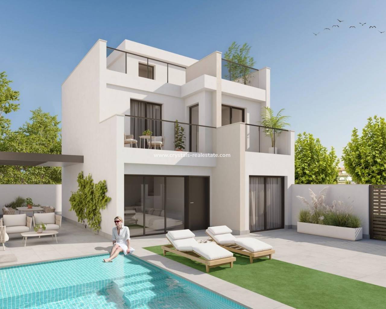 villa - New Build - Los Alcázares - Playa la Atascadera
