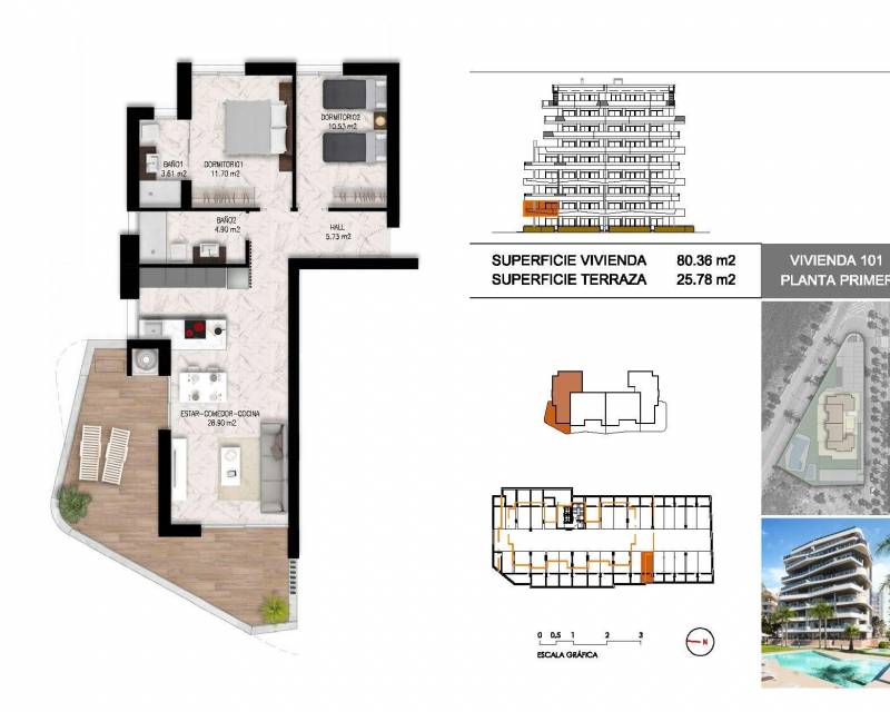 Nieuwbouw - Appartement - Guardamar del Segura - Puerto