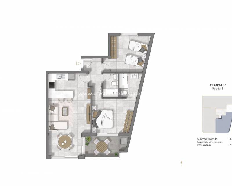Nieuwbouw - Appartement - Guardamar del Segura - Pueblo