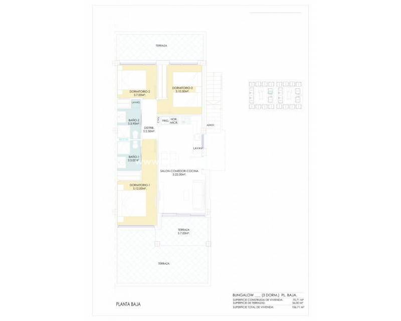 Nieuwbouw - Bungalow - Torrevieja - Los balcones