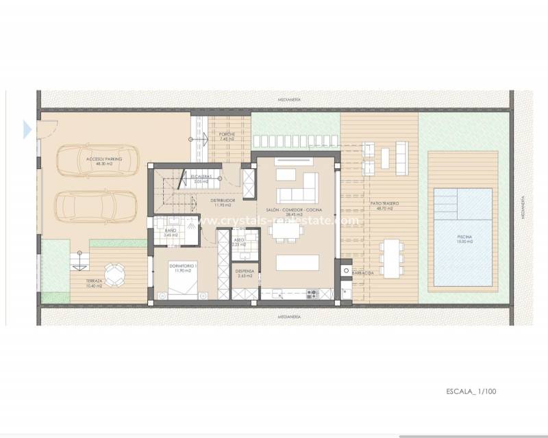 New Build - villa - San Juan de los Terreros - Las Mimosas