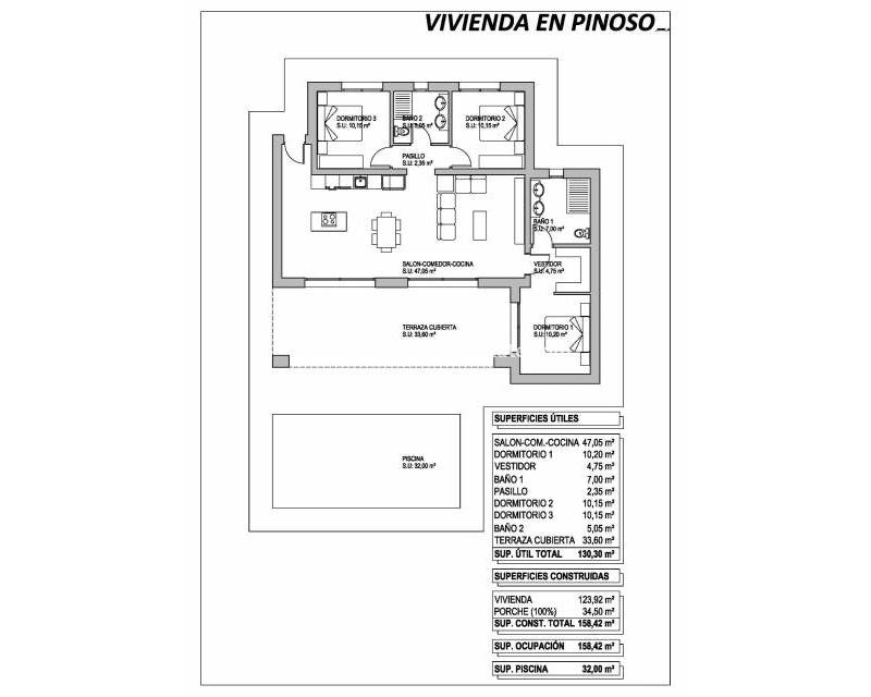 Nueva construcción  - villa - Pinoso - Campo