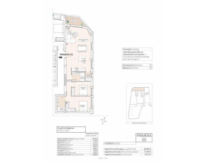 Nouvelle construction - Appartement - Hondón de las Nieves - Pueblo