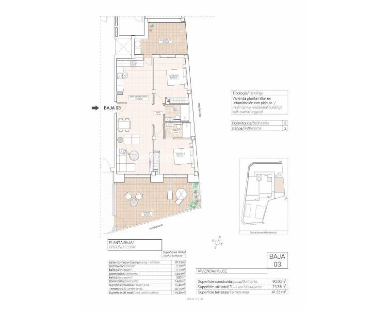 Nouvelle construction - Appartement - Hondón de las Nieves - Pueblo