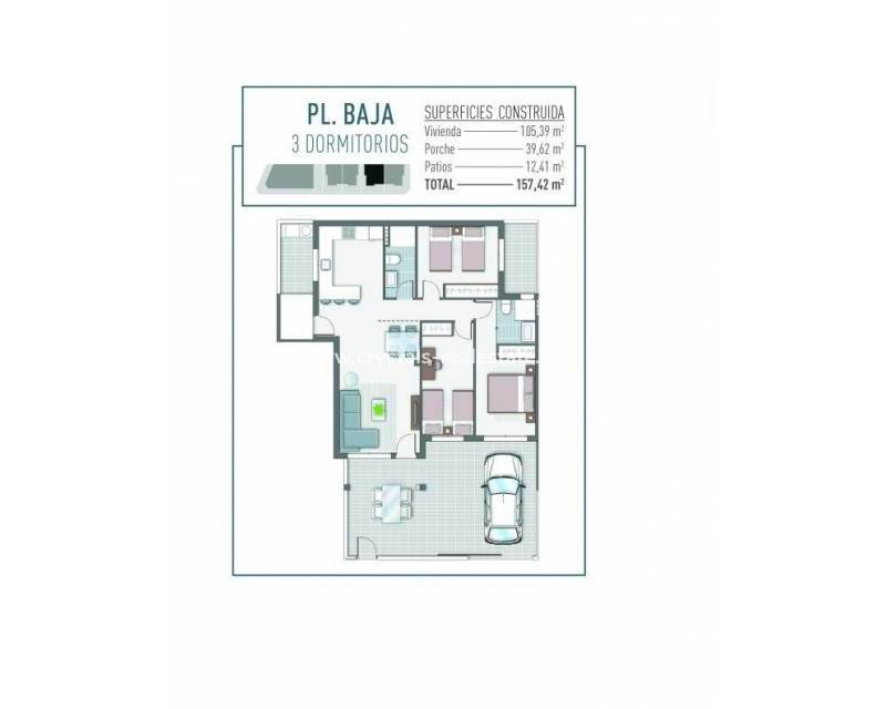 New Build - Bungalow - Pilar de la Horadada