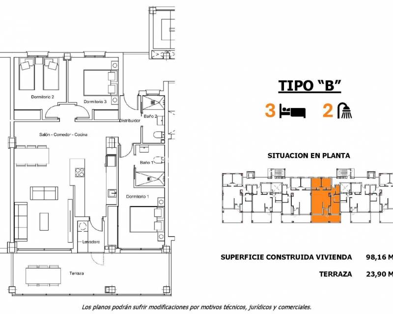 Nieuwbouw - Appartement - San Miguel de Salinas - Pueblo