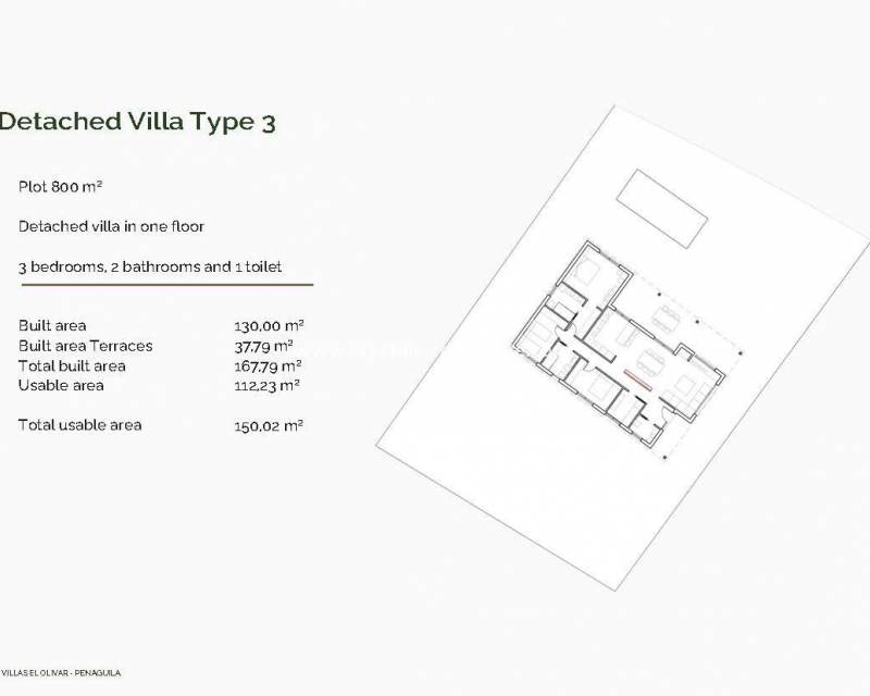 Nouvelle construction - villa - Penàguila - El Olivar