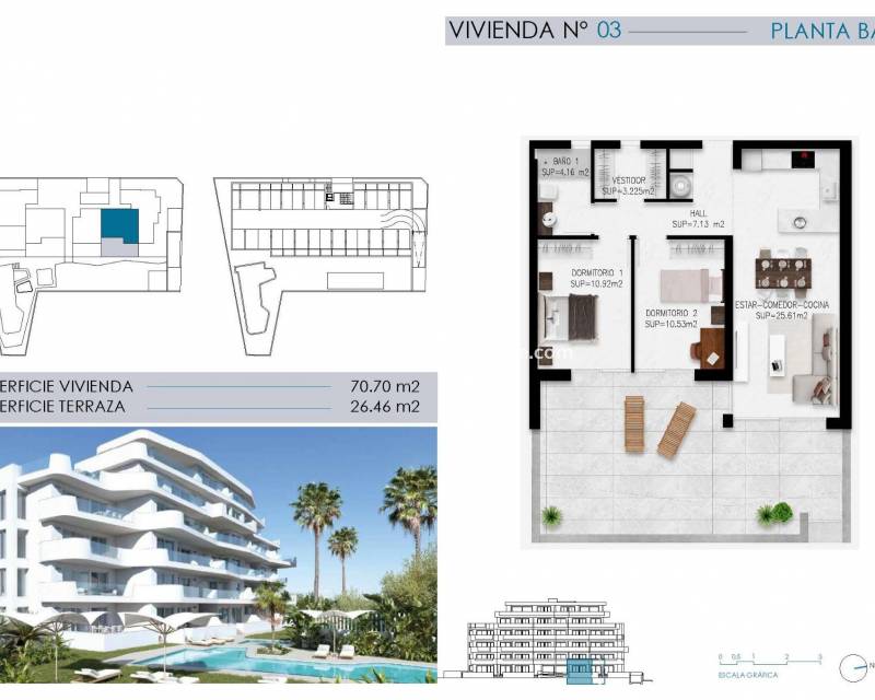 Nouvelle construction - Appartement - Pilar de la Horadada - Mil Palmeras