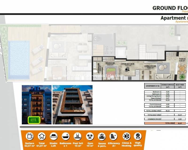 Nouvelle construction - Appartement - Torrevieja - Playa de El Cura
