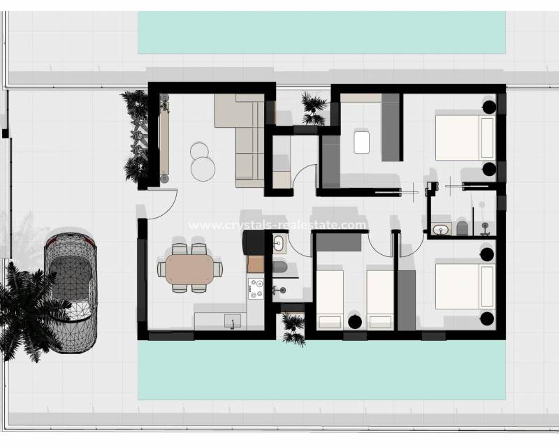 New Build - villa - Benijofar - Urb. Monteazul