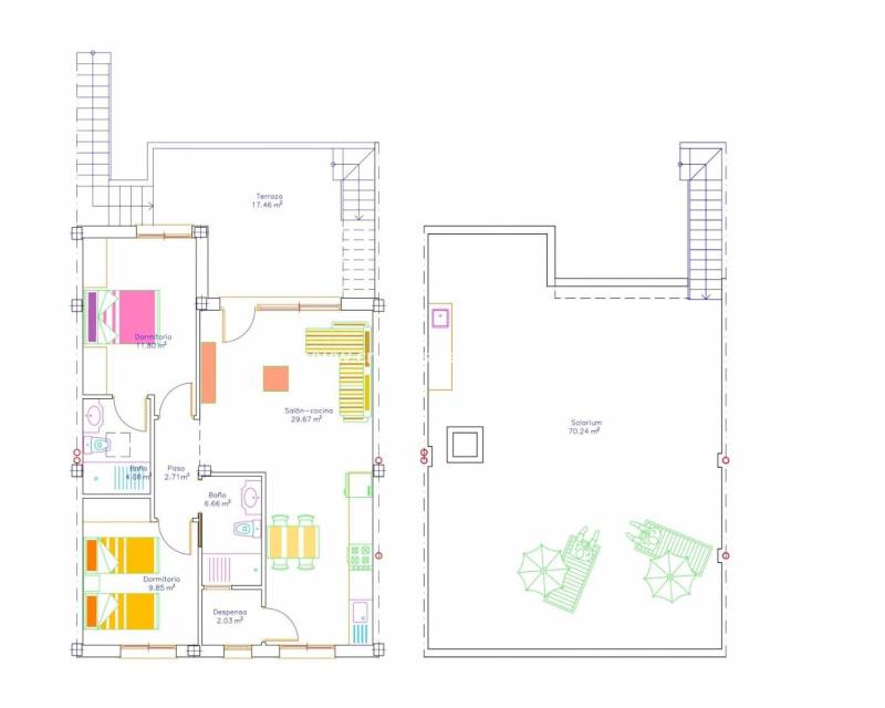 Nieuwbouw - Bungalow - San Javier - pueblo