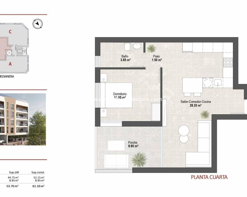 Nieuwbouw - Penthouse - San Pedro del Pinatar - Lo Pagan