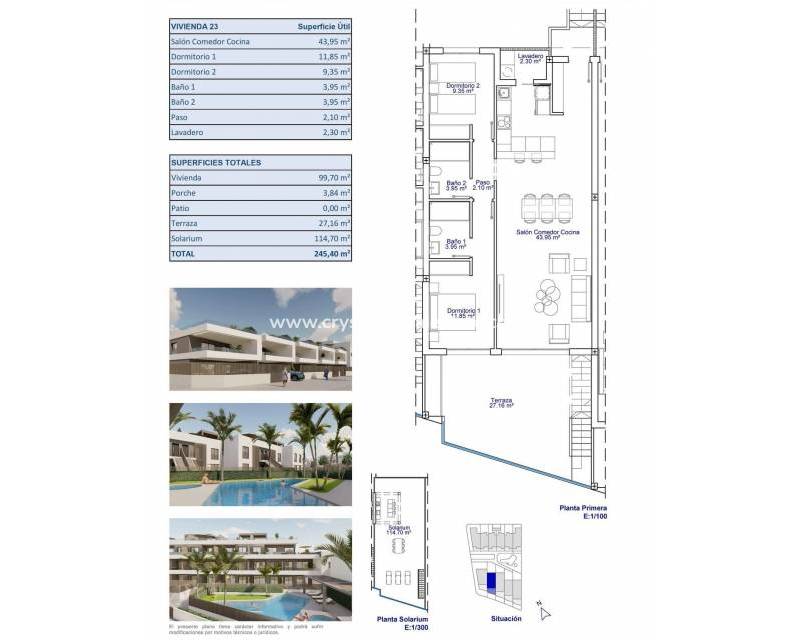 Nieuwbouw - Bungalow - Pilar de la Horadada - pueblo
