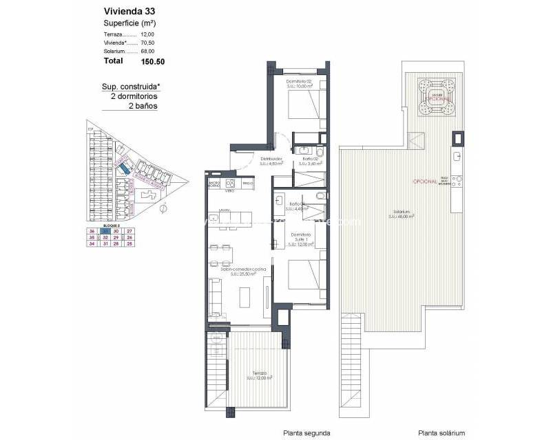 New Build - Penthouse - Los Alcázares - Serena Golf