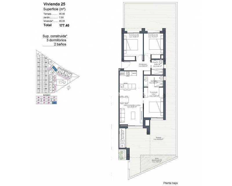 New Build - Apartment - Los Alcázares - Serena Golf
