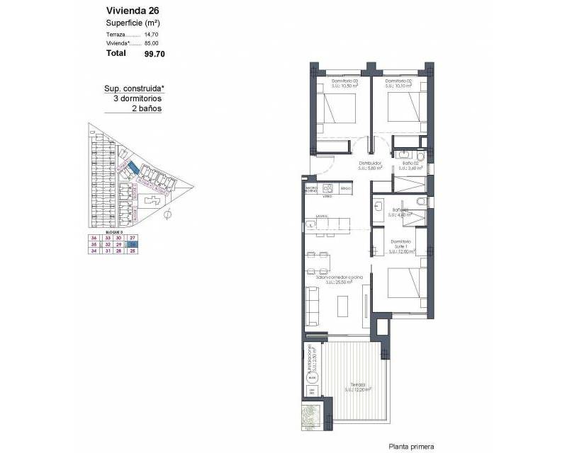 New Build - Apartment - Los Alcázares - Serena Golf