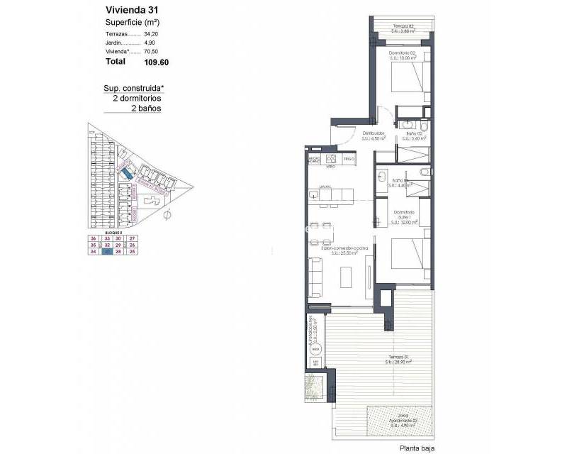 New Build - Apartment - Los Alcázares - Serena Golf