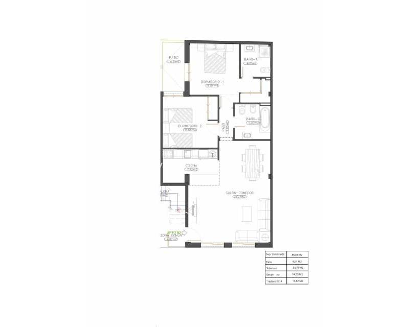 Nieuwbouw - Appartement - Cuevas Del Almanzora - Herrerias