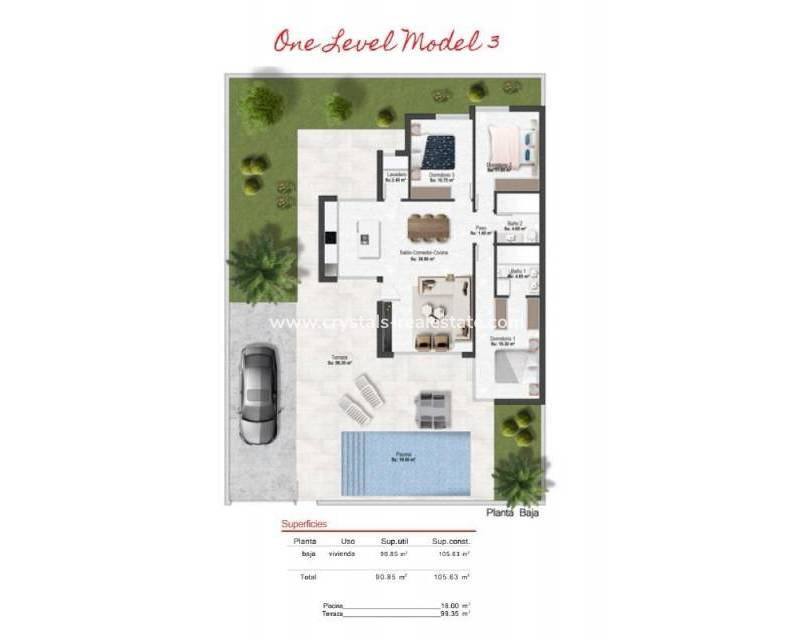 Nieuwbouw - villa - Banos y Mendigo - Altaona Golf And Country Village