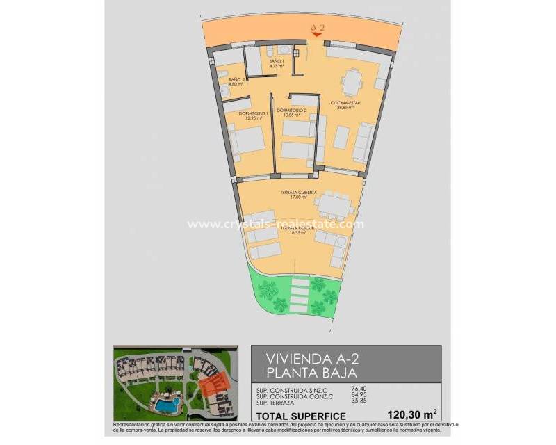 New Build - Apartment - Los Alcázares - Serena Golf