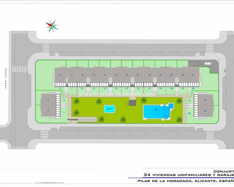 Nieuwbouw - Bungalow - Pilar de la Horadada - pueblo