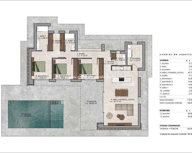 Nouvelle construction - villa - Pinoso - Lel