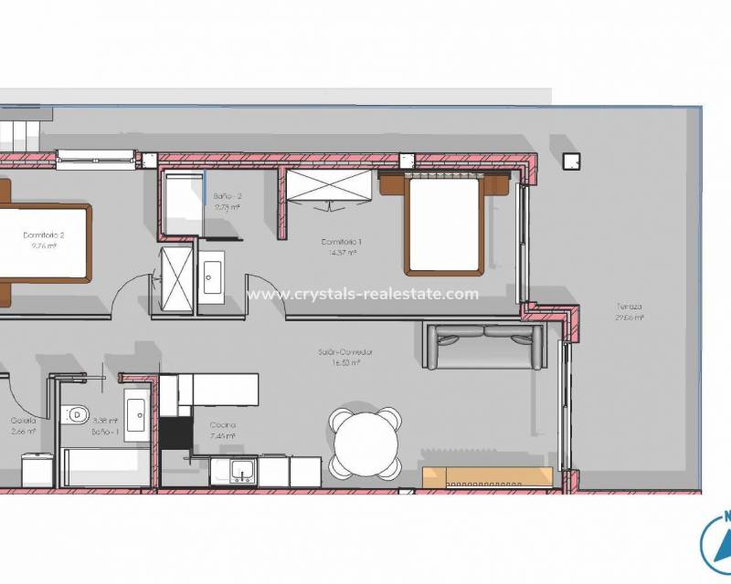 Nieuwbouw - Penthouse - Guardamar del Segura - El Raso
