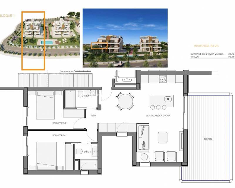 Nieuwbouw - Appartement - Fuente Álamo - Hacienda del Alamo