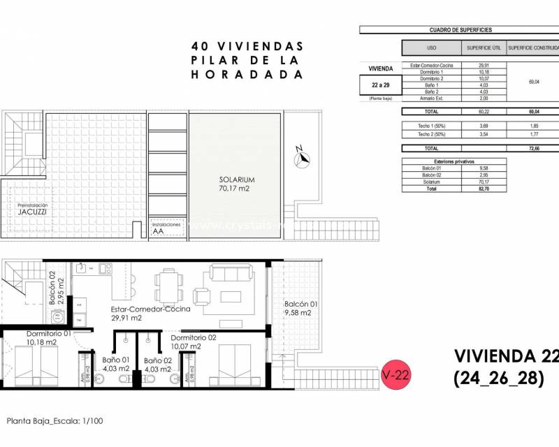 Nieuwbouw - Bungalow - Pilar de la Horadada - pueblo