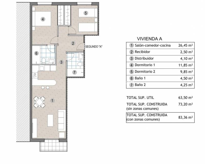 Nouvelle construction - Penthouse - Puerto de Mazarron - Playa del Puerto