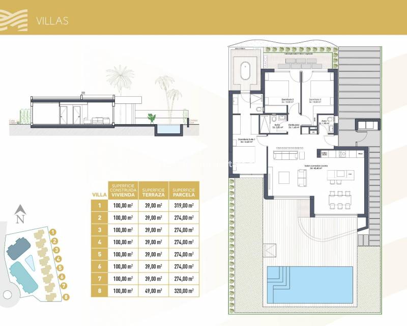 Nieuwbouw - villa - Los Alcázares - Serena Golf