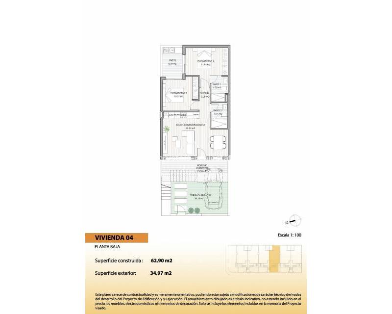 Nieuwbouw - Bungalow - San Pedro del Pinatar - El Salero