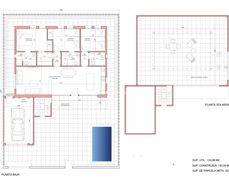 Nieuwbouw - villa - Fuente Álamo - La Pinilla