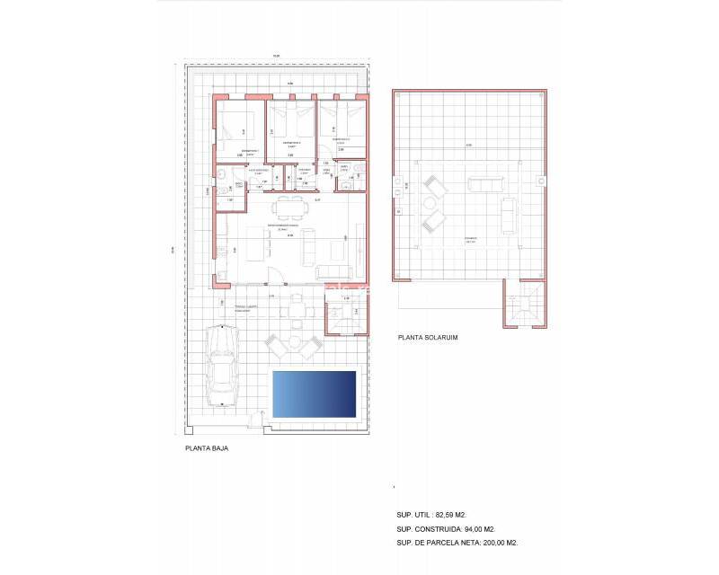 Neubau - villa - Fuente Álamo - La Pinilla